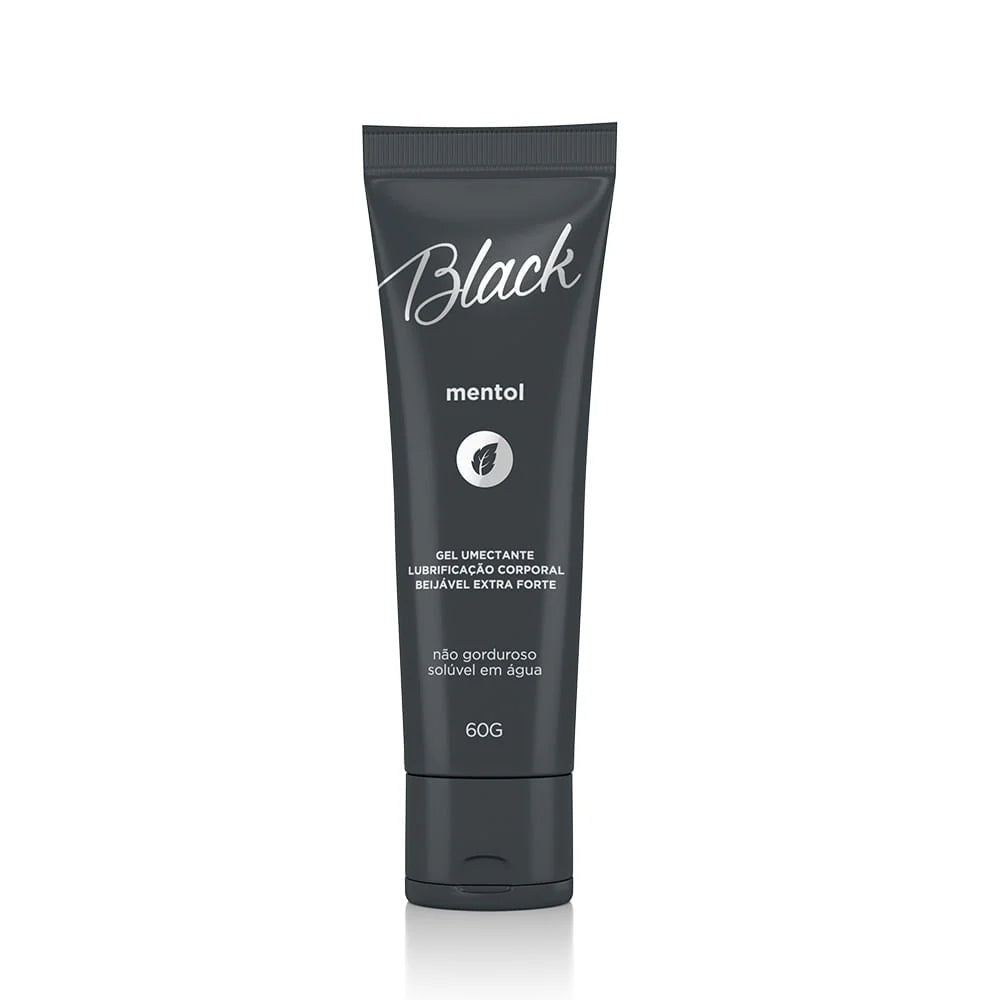 Gel Lubrificante Beijável Black Mentol Extra Forte